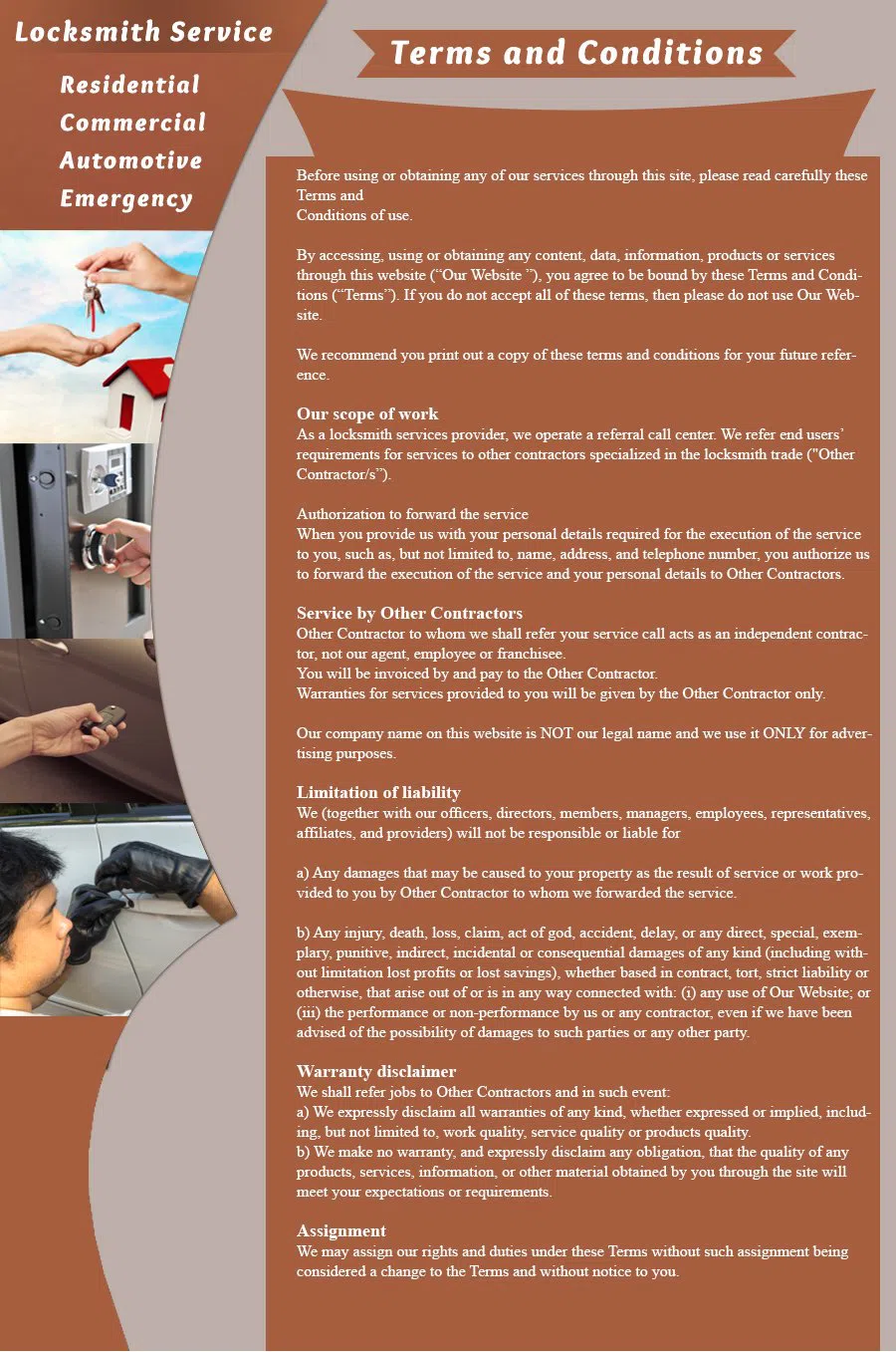 Orlando Affordable Locksmith Orlando, FL 407-498-2320 - terms-and-condition